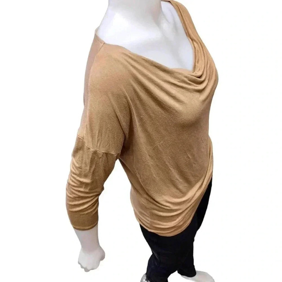 Michael Kors Tan Long Sleeve Top Shirt Size Small - Picture 2 of 8